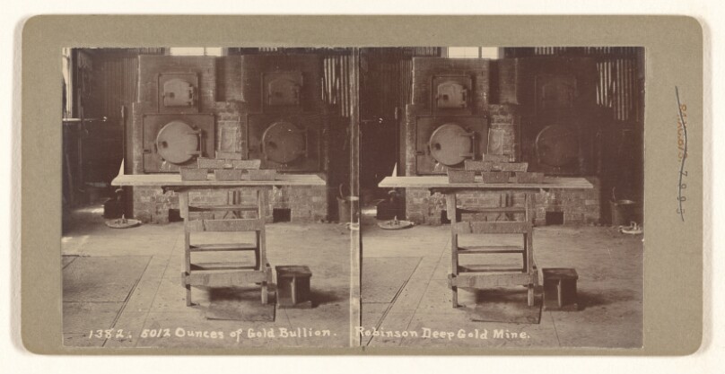 Ounces of Gold Bullion. Robinson Deep Gold Mine (recto); The Rain Forest, Victoria Falls, Rhodesia (verso)
