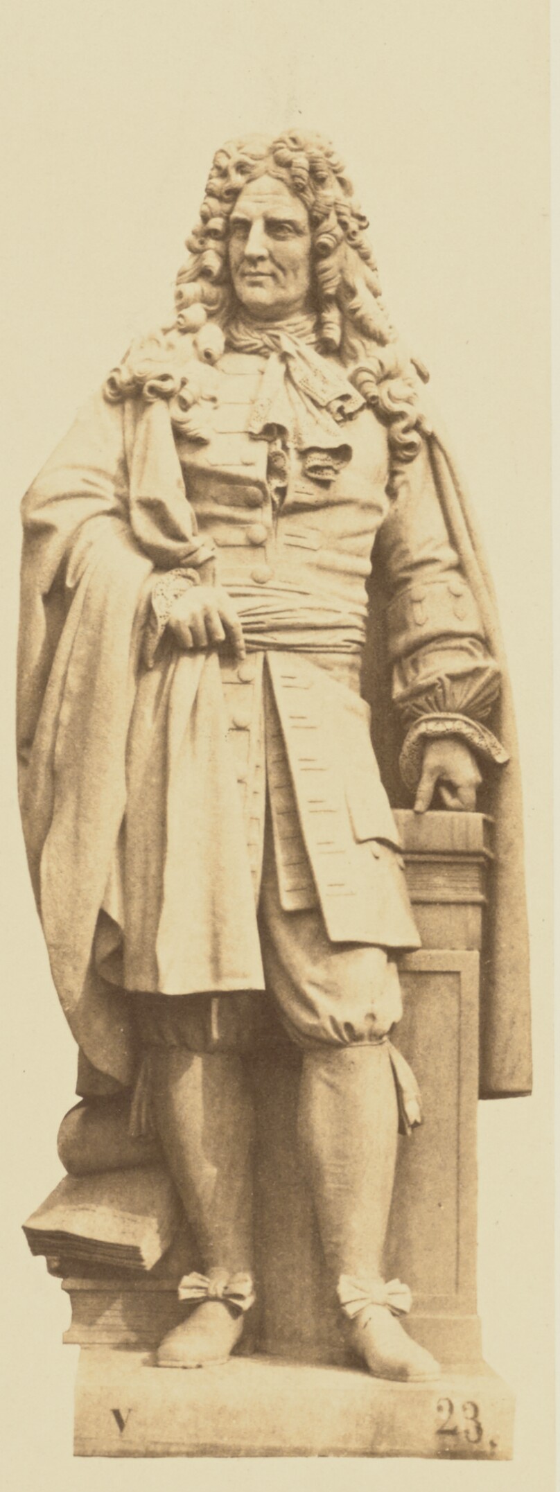 ["Boileau", Statue by Gabriel Bernard Seurre, Decoration of the Louvre, Paris]