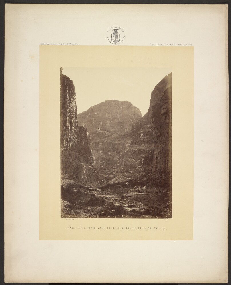 Cañon of Kanab Wash, Colorado River, Looking South