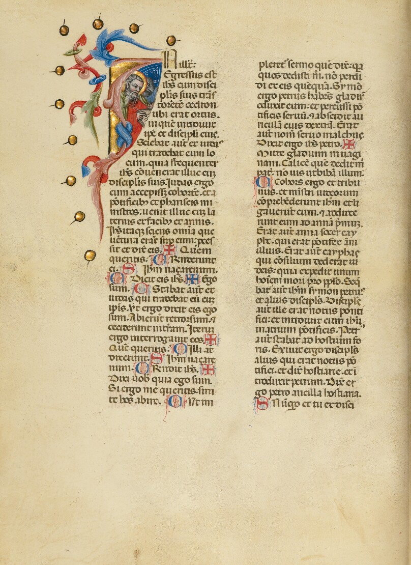Initial I: Saint John the Evangelist