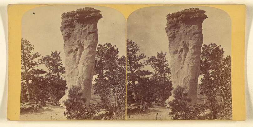 Natural Monuments in Monument Park. The Sentinel. Nine miles from Colorado Springs, Colorado.