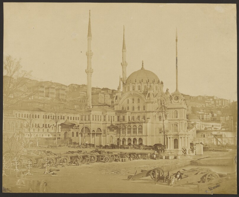[Domed building and cannons]