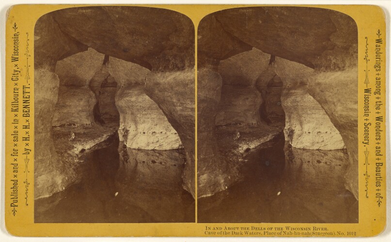 Cave of the Dark Waters, Place of Nah-hu-nah (Sturgeon). [Wisconsin Dells]