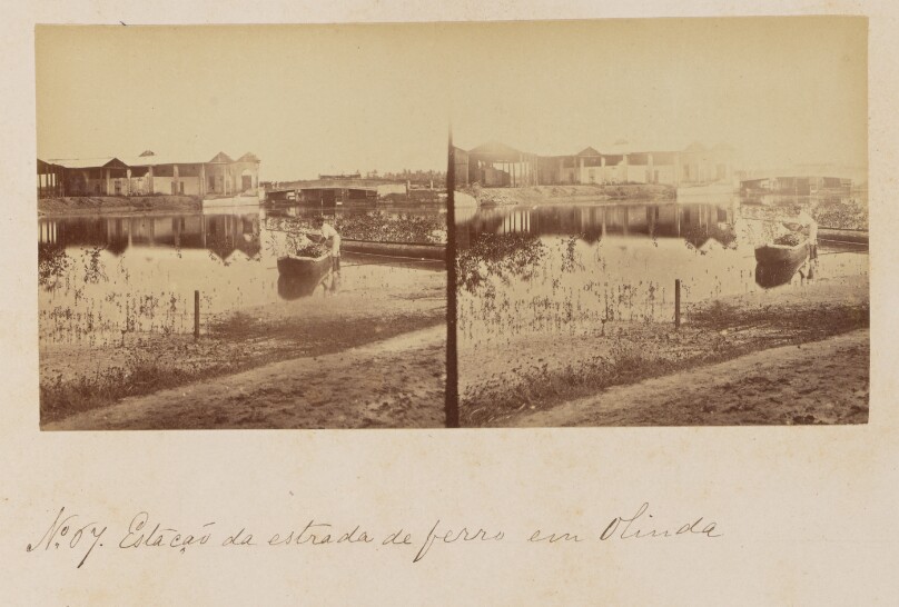 Estação da estrada de ferro em Olinda