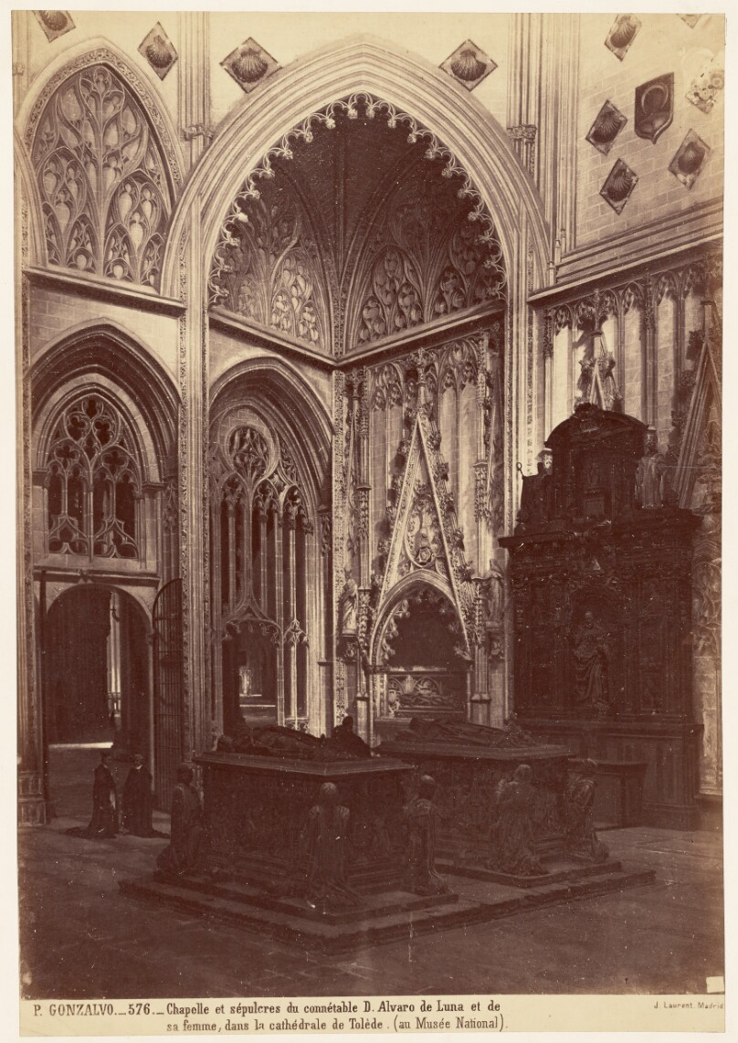 Chapelle et sepulcres du connetable D. Alvaro de Luna et de/sa femme, dans la cathedrale de Tolde. (au Musee National)