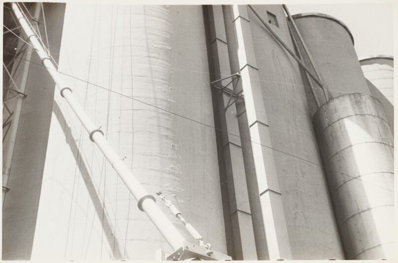[Grain Elevators with Angled Pipe]