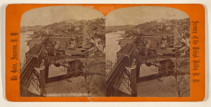Easton Bridge and Lehigh River.