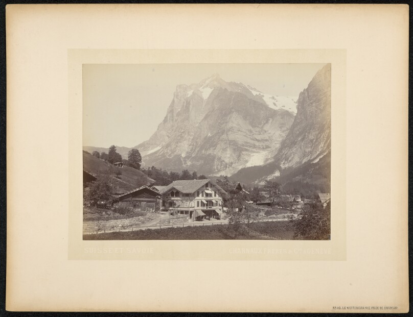 Le Wetterhorn, vue prise de Grindelwald