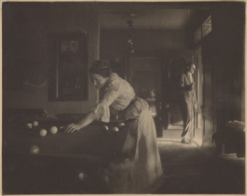 [Gertrude Käsebier O'Malley at Billiards]