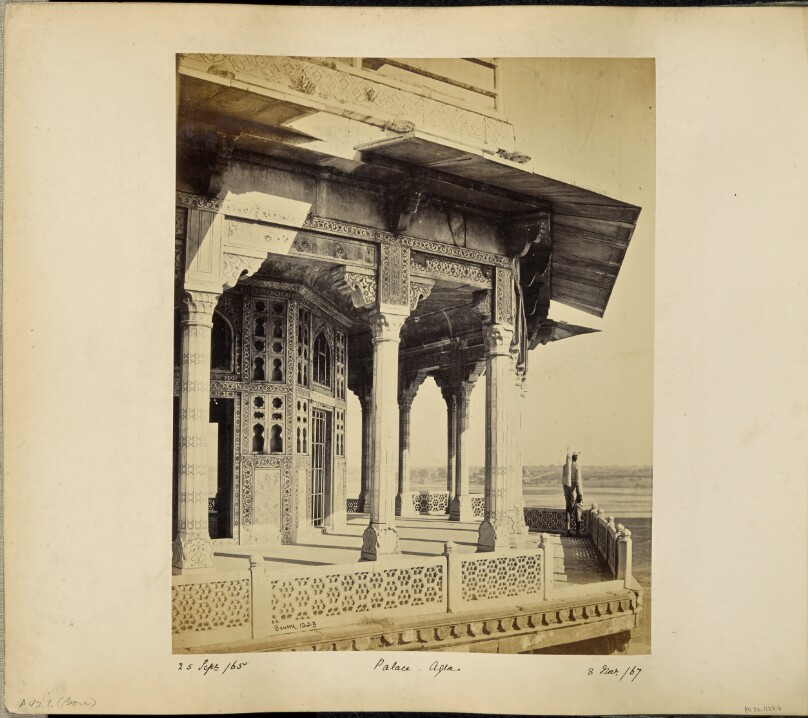 Agra; The Fort, exterior of the Zenana