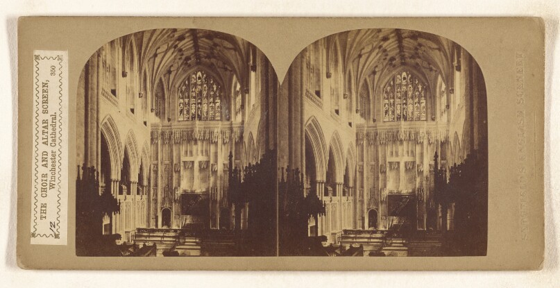 The Choir and Altar Screen, Winchester Cathedral.