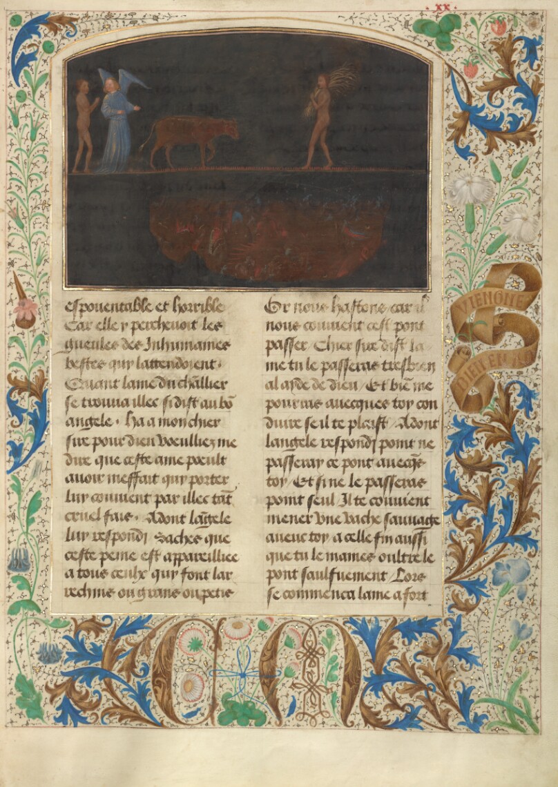 The Torment of Thieves: Tondal Leads a Cow Across a Nail-studded Bridge