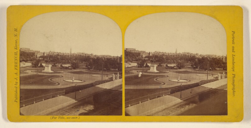 Panoramic View of Public Garden, Boston, Mass.