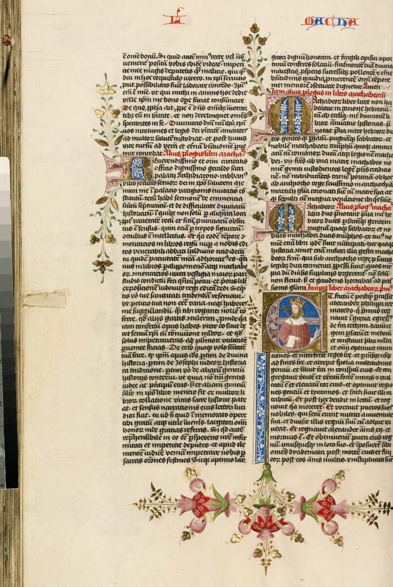 Initial E: A King with a Scepter