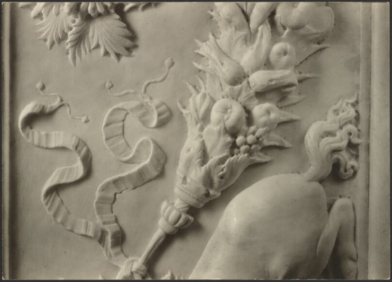 Detail, Unicorn, by Antonio Rosellino.