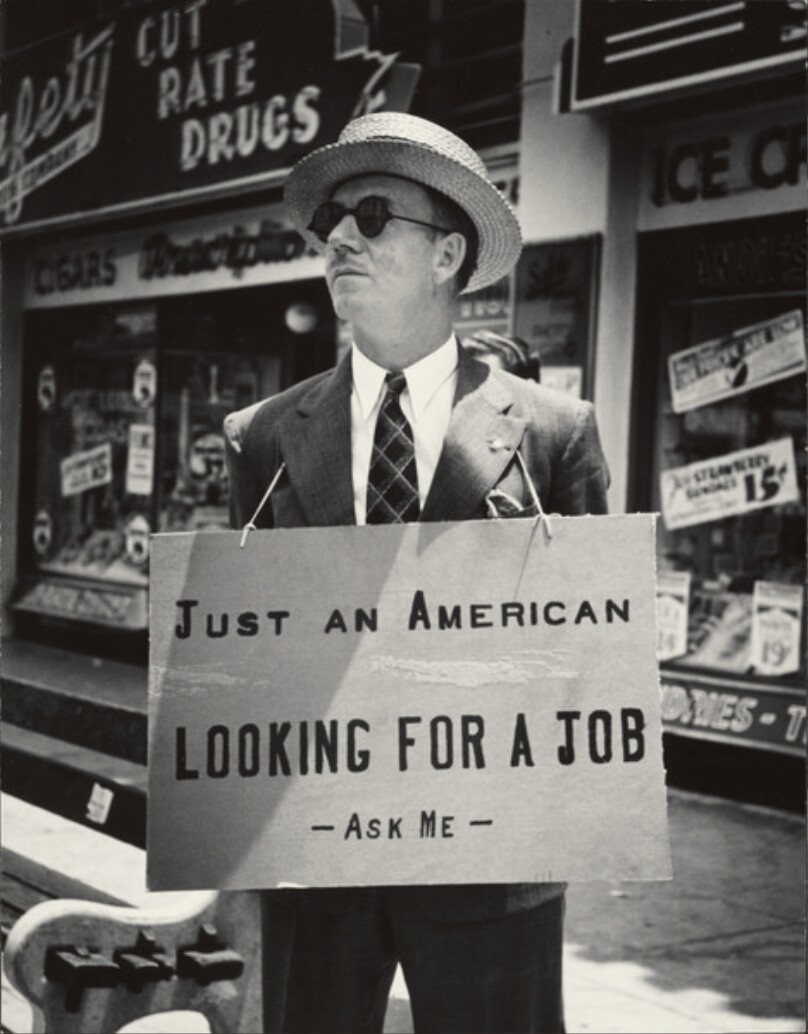 54 year old construction engineer Maurice J. Shannon, unemployed because of the Depression, Hollywood, CA