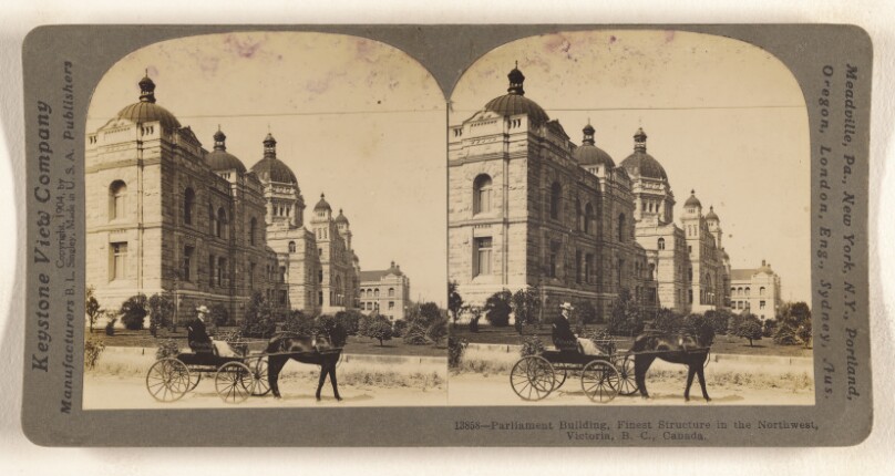 Parliament Building, Finest Structure in the Northwest, Victoria, B.C., Canada.