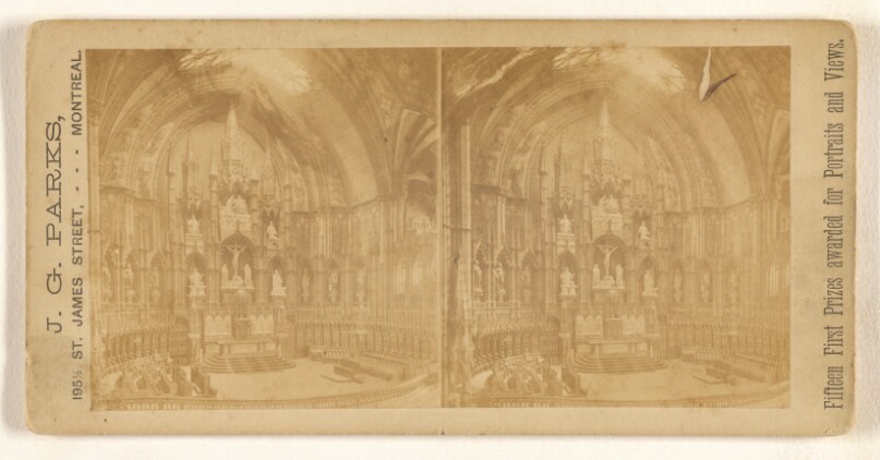 [Interior of French Church, Montreal, Canada]