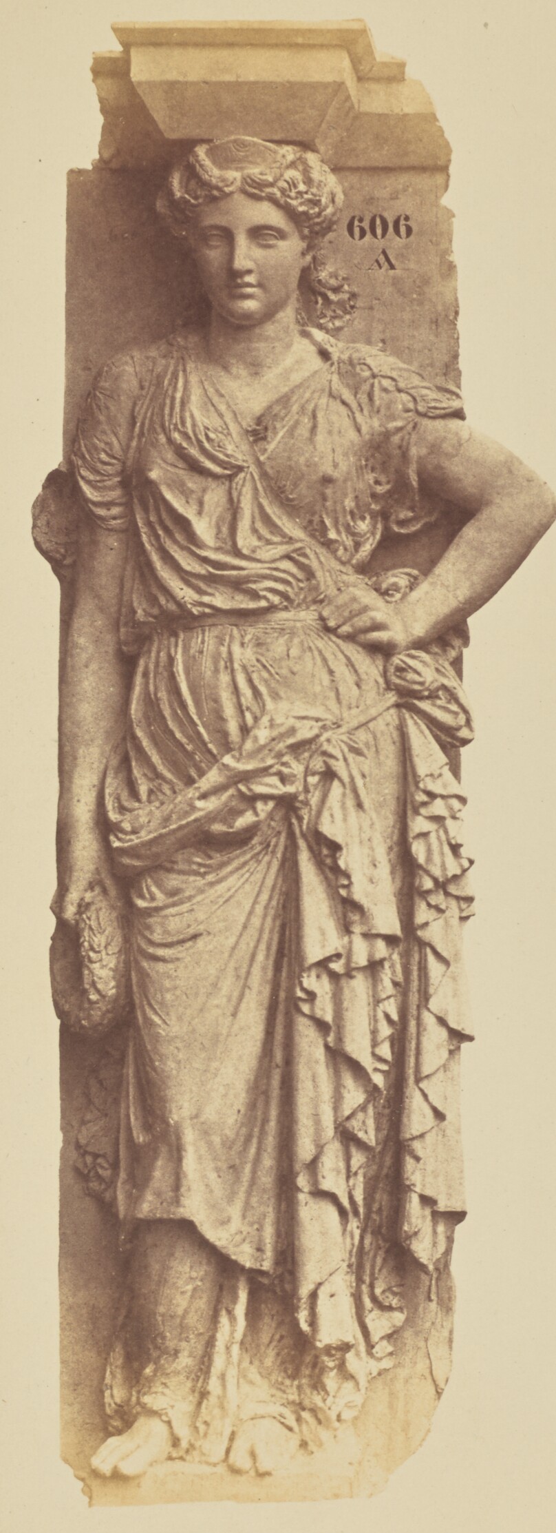 [Caryatid by Eugène Louis Lequesne, Decoration of the Louvre, Paris]