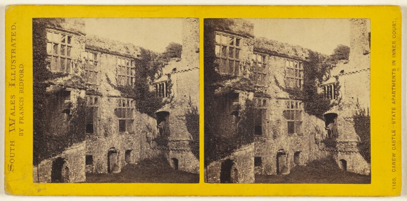 Carew Castle - State Apartments in Inner Court. [South Wales]