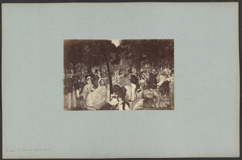 "La Musique aux Tuileries" par Manet