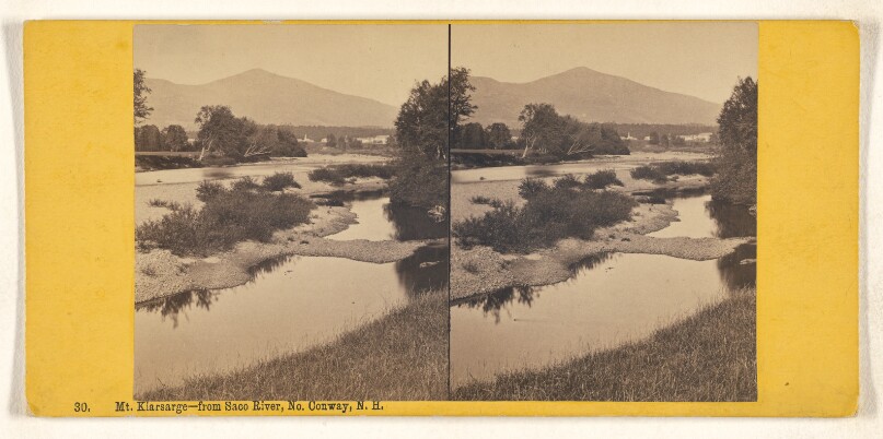 Mt. Kiarsarge [sic] - from Saco River, No. Conway, N.H.