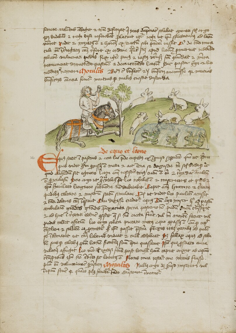 A Hunter on Horseback Hunting Hare