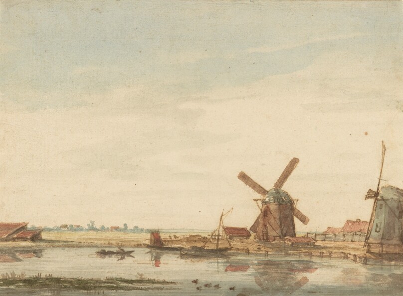 Windmills on a Canal