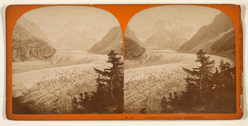 La Mer de Glace Vue du Montanvert