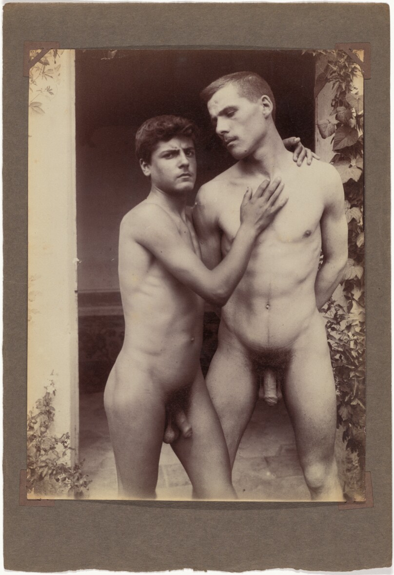 [Two Men Posed Side by Side, Nude]