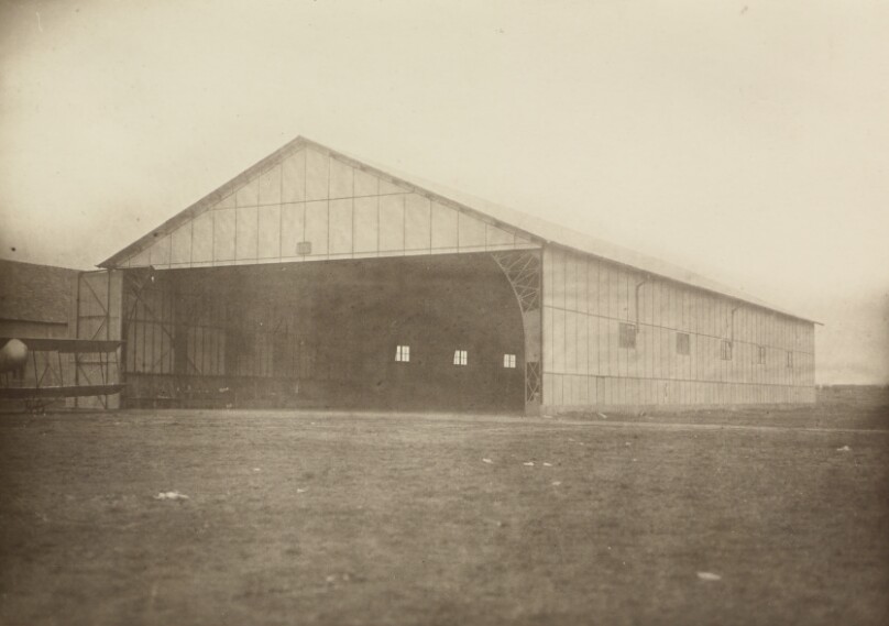 [Airplane hanger]
