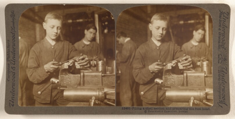 Filing a shell section and preparing the fuse head.