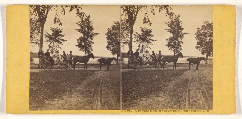 A Popular mode of Conveyance, Centre Harbor, N.H.
