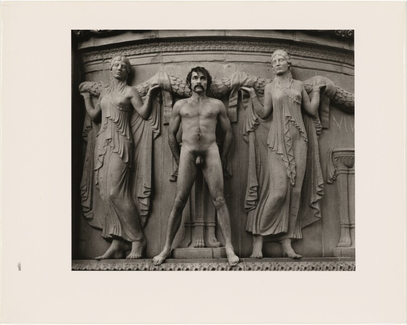 Untitled (Male Nude on Monument, Palace of Fine Arts, San Francisco, CA)