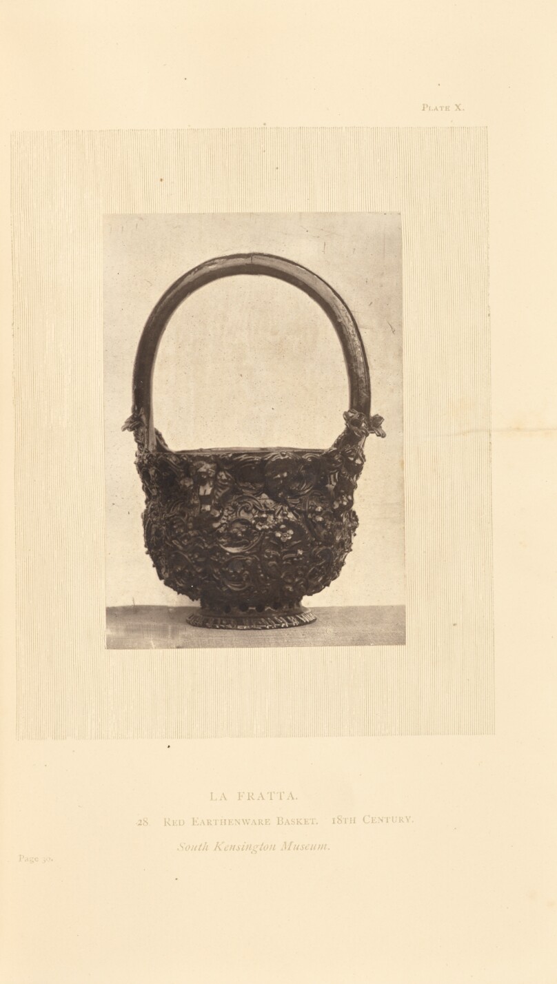 [Basket-shaped earthenware pot]