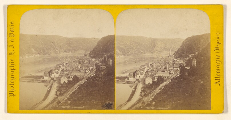 Bords du Rhin. Saint-Goar, vu du Reinfels.