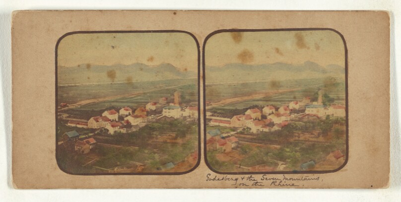 Views on the Rhine. Godesberg and the Seven Mountains.