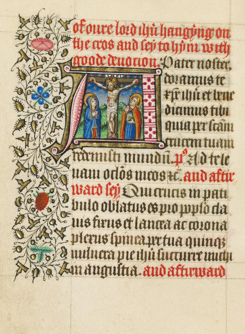 Initial A: The Crucifixion