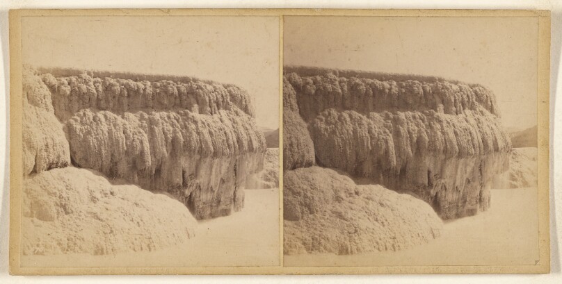 White Terrace. Destroyed in Volcanic Eruption, June 1886.