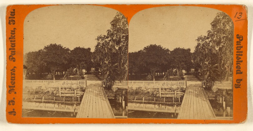 [Entrance to Colonel Hart's orange grove, Palatka, Florida]
