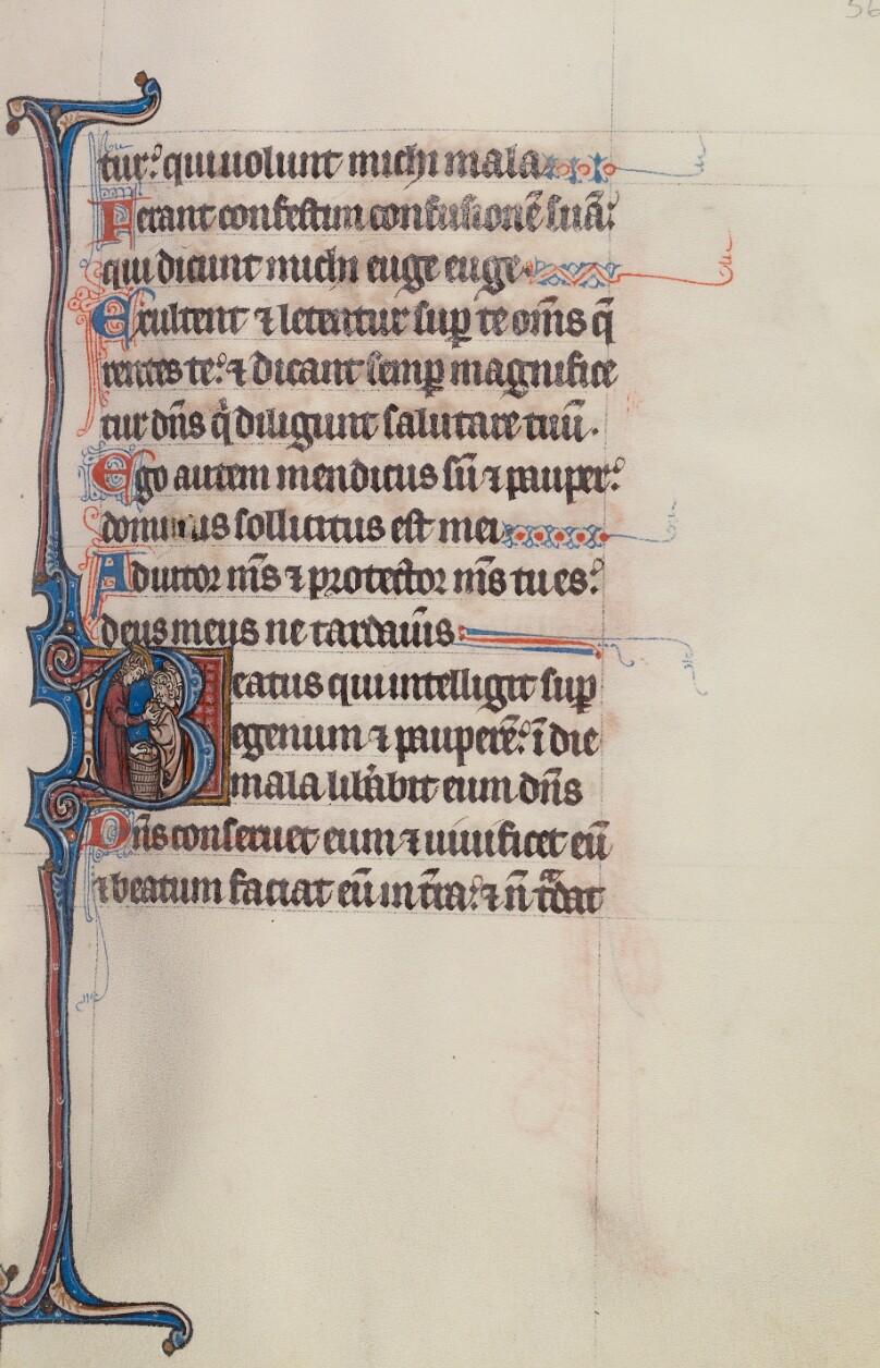 Initial B: David Distributing Bread