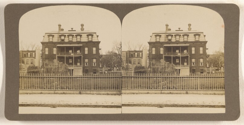 [Rear view of Old Ladies Home at Albany, N.Y.]