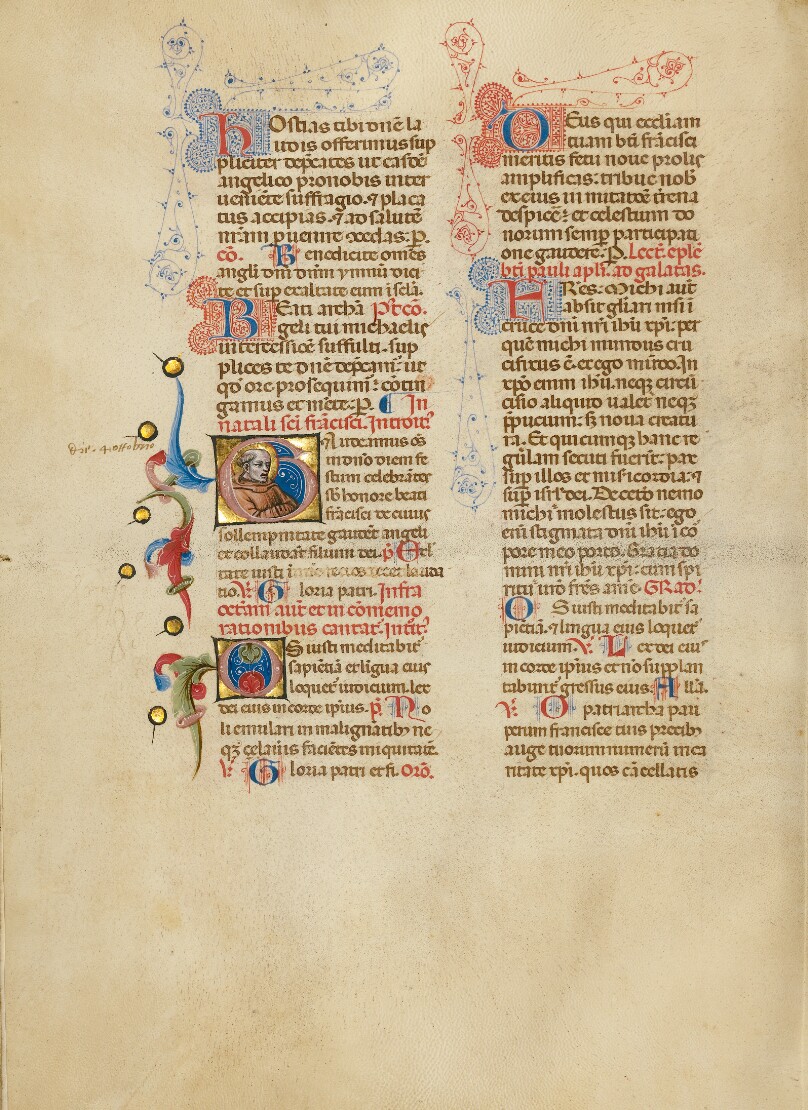 Initial G: Saint Francis