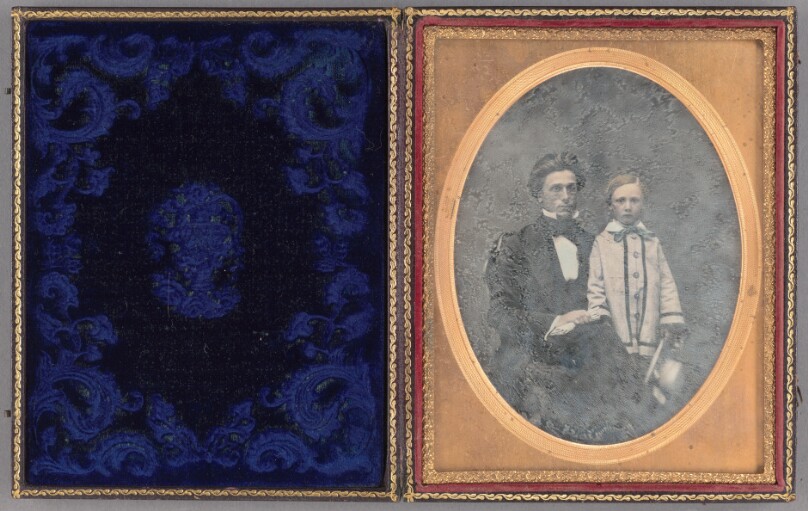 [Portrait of a man and young boy]