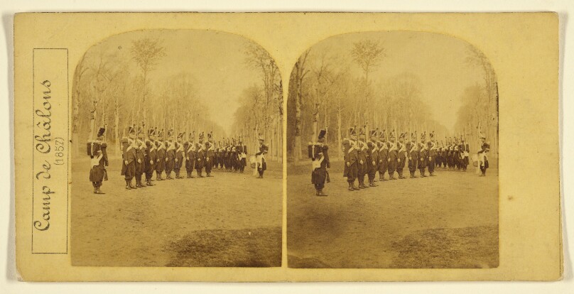 Camp de Chalons. 1857. alignment.
