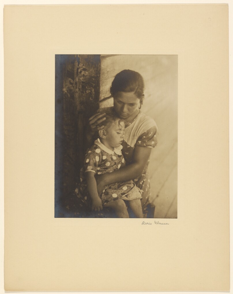 [Teenager with Sleeping Child, Linefork, Kentucky]