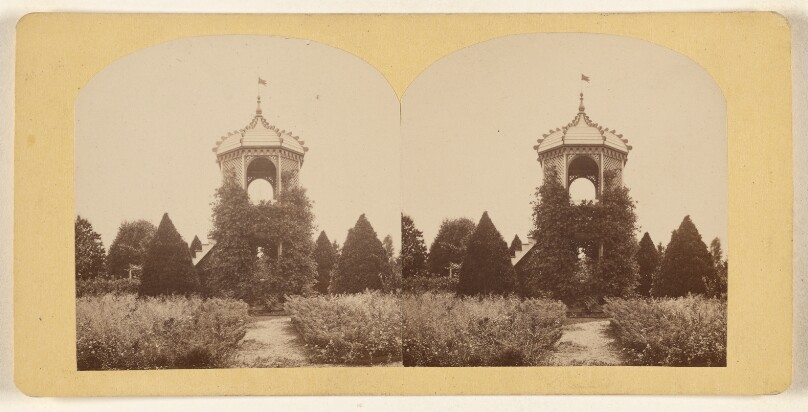 Summerhouse in Fructicetum. Shaw's Missouri Botanical Garden