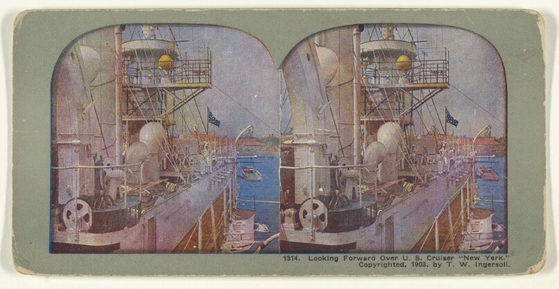 Looking Forward Over U.S. Cruiser "New York."