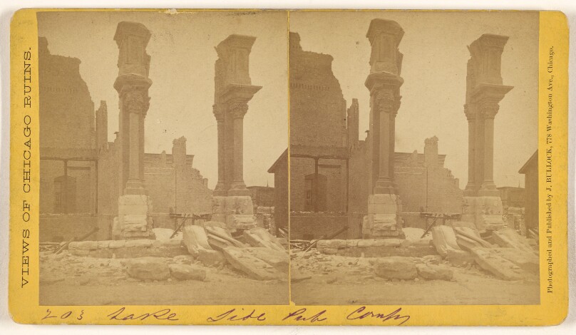 [Lake Side Public Company, Ruins of the Chicago Fire, 1871]