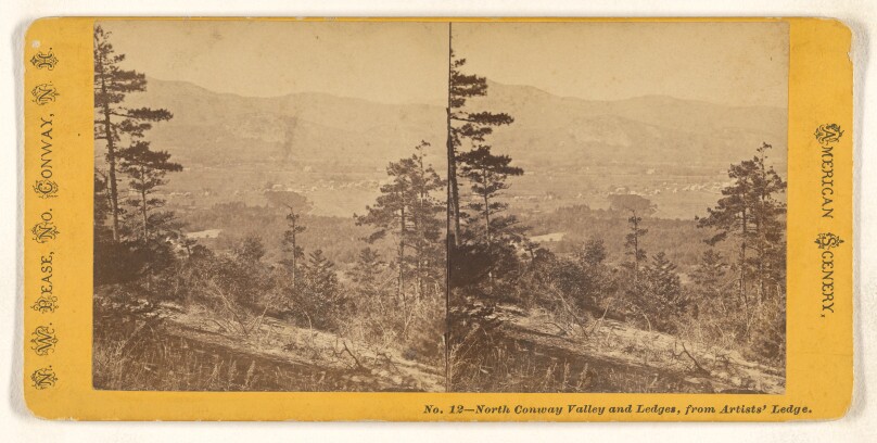 North Conway Valley and Ledges, from Artists' Ledge.